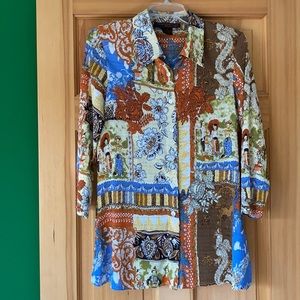 💙Multicolor Design Top